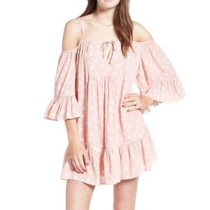 Tularosa - Hattie Shift Dress‎ Blush cold shoulder